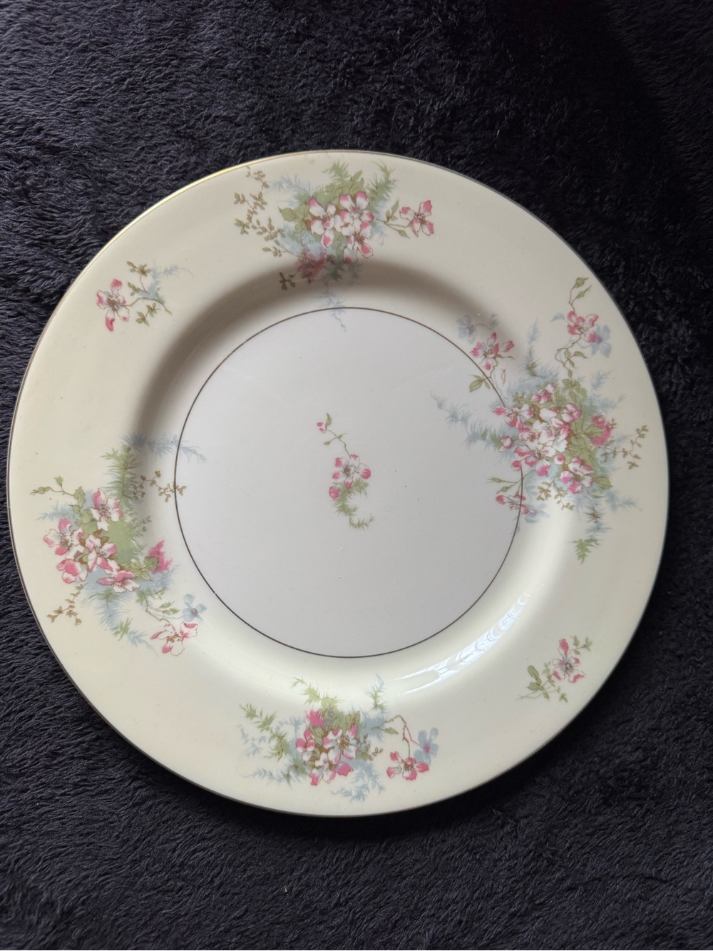 Theodore Haviland New York Apple Blossom Set of 4 Dinner Plates 10” Vintage